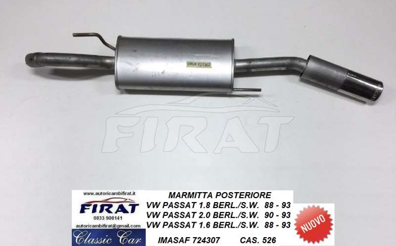 MARMITTA VW PASSAT 88 - 93 POST. (724307)